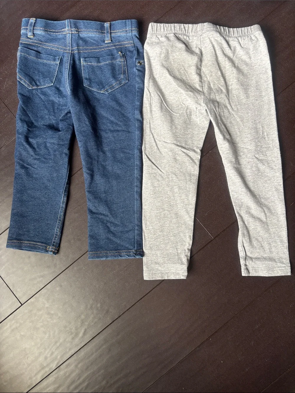GAP Two-Pack Kids Leggings in Blue and Light Gray